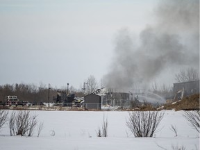 Fire crews responded to a fire at Shercom Industries early Friday morning