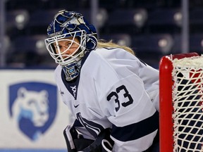 Saskatoon-bred goaltender Chantal Burke is enjoying a breakout season for Penn State's women's hockey team. (Photo courtesy Penn State Athletics)