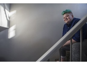 BESTPHOTO  SASKATOON,SK--FEBRUARY 21/2020-0222 news pride home- Hunter Thompson, who has been living at Pride Home for about a year, in the home in Saskatoon, SK on Thursday, February 20, 2020.