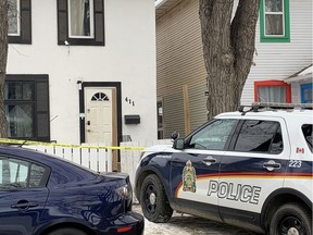 A man is suffering life-threatening injuries after being attacked by two large dogs just before midnight in the Riverdale neighbourhood on Feb. 21, 2020. (Amanda Short / Saskatoon StarPhoenix)