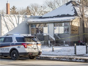 Police were on scene in the 600 block of 33rd St W after a man was taken to hospital with a gunshot wound in Saskatoon on Feb. 24, 2020.