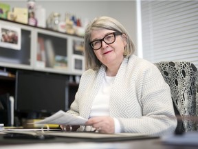 SUN president Tracy Zambory in her office in Regina.