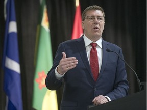 Premier Scott Moe addresses SUMA in Regina in February 2020.