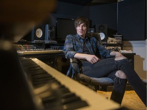 Musician and music producer SJ Kardash at his home studio in Saskatoon on Wednesday, March 4, 2020.