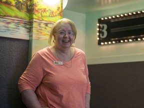 Rainbow Cinemas general manager Val Randall in the theatre, which is closing after  25 years in Saskatoon