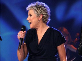 Anne Murray at the Juno Awards Sunday night at the Saddledome in Calgary. Photo by Lorraine Hjalte, Calgary Herald.