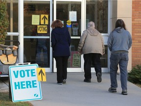 The pace of voting was steady at Queen Elizabeth School for the civic election on Wednesday, October 26, 2016.