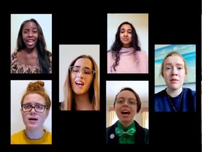 In response to the COVID-19 pandemic, the University of Saskatchewan's Greystone Singers put on their year-end performance digitally. Members of the choir recorded a video of themselves in isolation singing Warrior, a song by Canadian folksinger Kim Baryluk. (Screenshot)