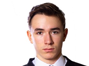 Highly touted WHL Bantam Draft prospect Brayden Yager played as an under-ager with the Saskatchewan Midget AAA Hockey League's Saskatoon Contacts this season. (PHOTO BY TERRY ALLINGTON/SASKATOON CONTACTS)