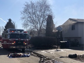 Two cats and a reptile were rescued from a Saskatoon fire on Tuesday morning.
Photo supplied by the Saskatoon Fire Department