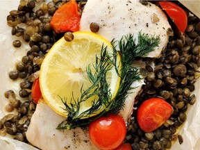 Northern Pike and Lentils En Papillote (Renee Kohlman)