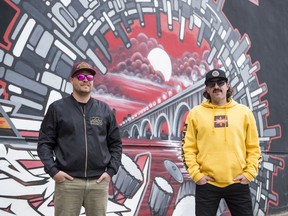 Mitch Lupichuk, left, and Leot Hanson started the Capitol Music Club in 2014. Like many local music venues they have had to close their doors during COVID-19 with no idea of when the crowds will return. Photo taken in Saskatoon, SK on Friday, May 8, 2020.