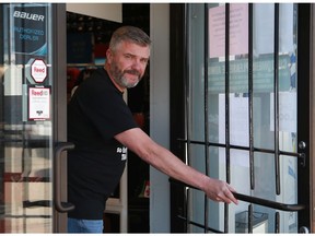 John Linklater, general manager of Al Andreson's Source for Sports in Saskatoon, was among the businesses reopening Tuesday as part of the second phase of the province's reopen plan. Photo taken on May 14, 2020.