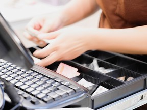 File image of a cash register.