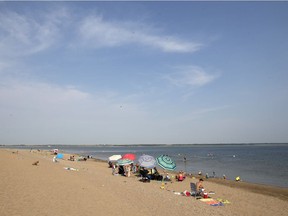 The beach at Danielson Provincial Park on Diefenbaker Lake south of Saskatoon is seen here on Aug. 12, 2015.