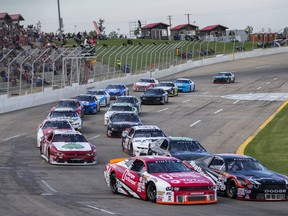 The Pinty's NASCAR series made a stop at Wyant Group Raceway in Saskatoon on Wednesday, July 24, 2019.