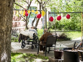 Dr. Jack Shiffman, right, and his wife, Bev, celebrated their 68th wedding anniversary at a distance because of COVID-19.