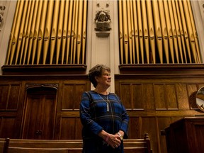 Patricia Deibert has played the Knox organ for decades — and she's taken to playing O Canada every Sunday at noon while the world is in isolation. Photo taken in Saskatoon on Sunday, June 7, 2020.