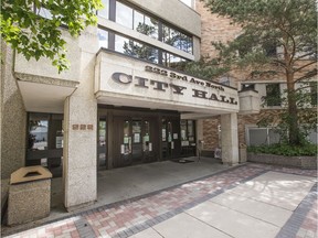 City Hall has been closed to the public since March 2020. It is set to reopen early next week. Photo taken in Saskatoon on June 10, 2020.