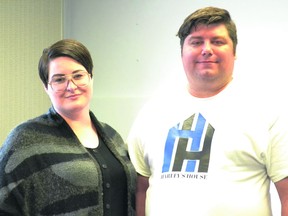 Prince Albert's Jody Foy and David Girardi are collaborating to make Harley's House a reality. They hope to build three transitional homes across the province in three years. Photo courtesy the Prince Albert Daily Herald.