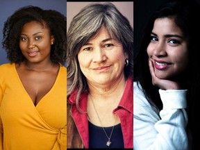 (left to right) Yvonne Addai, Yvette Nolan, and Yulissa Campos all spoke with the Saskatoon StarPhoenix about their thoughts regarding issues of racism and discrimination in the Saskatchewan theatre community.