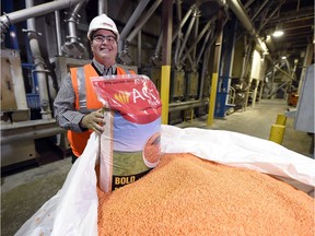 Murad Al-Katib, president and CEO of AGT Food and Ingredients Inc., pictured inside the company processing plant in Regina.