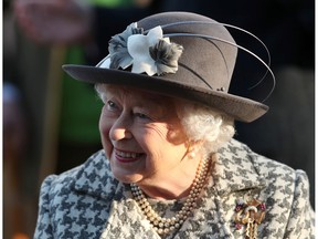 Britain's Queen Elizabeth leaves St. Mary the Virgin church in Hillington, near royal Sandringham estate, in Norfolk, Britain January 19, 2020.