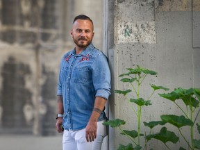 Danny Ramadan in Vancouver, B.C., June 28, 2020. Ramadan, a Syrian-Canadian author and LGBTQ activist who was just named the Saskatoon Public Library's writer in residence.