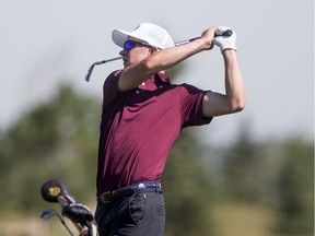 Ty Campbell, shown during Friday's final round, is the 2020 Saskatchewan men's amateur golf champion.