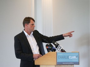 Charlie Clark announces that he will seek re-election in the upcoming Saskatoon mayoral campaign.