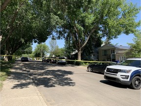 Police remained at the scene in the 300 block of Avenue U South on Wednesday, July 29, 2020. In the early morning hours of the day, police responded to a call about an injured person. A 21-year-old man died of his injuries. His death is the city's seventh homicide of the year. Photo taken by Thia James, StarPhoenix.
