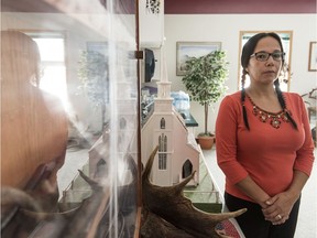 Chief of Lac La Ronge Indian Band Tammy Cook-Searson stands for a photograph at the Lac La Ronge Indian Band office in Stanley Mission, SK on Thursday, October 13, 2016.