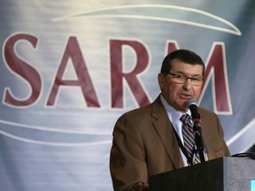 SARM President Ray Orb gives his President's Address at the SARM (Saskatchewan Association of Rural Municipalities) convention at Prairieland Park in Saskatoon on March 14, 2017. (Michelle Berg / Saskatoon StarPhoenix)