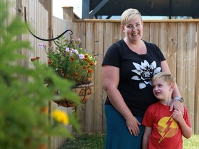 Lindsay Sanderson is planning to home-school her five-year-old son William Stene instead of sending him to school this fall, due to concerns about him getting sick. She has halted her own business as a doula to take care of her child over the past five months and is frustrated that the government has not done more for parents during the pandemic.