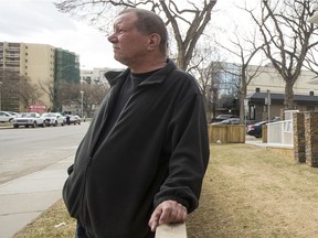 SASKATOON,SK--MAY 03/2018-9999 LP- Don Meikle, executive director of EGADZ, outside of the Sweet Dreams program home, which since 2014 has run with investment by Conexus Credit Union and North Ridge Homes, in Saskatoon, SK on Thursday, May 3, 2018. Meikle is speaking as part of a panel discussion in Regina on May 8, 2018, following the world premiere of The Invisible Heart, a documentary that explores social impact bonds.