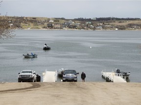 Boaters return to the boat launch at Regina Beach on Friday, May 8, 2020. Realtors say there's a lot more buyers in cottage country this summer.