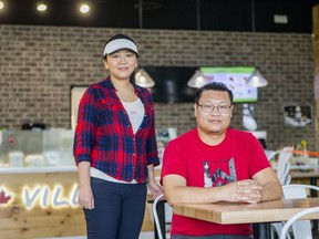 Sherry Chen, left, and Benny Su have created the web-based business FOODEX, an online ordering system that allows restaurants to easily and directly accept online orders without listing on aggregator platforms.