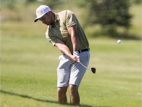 Prince Albert's Danny Klughart aims for the green on the 2nd hole of the final round of the 109th Saskatchewan Men's Amateur golf tournament. Photo taken in Warman on Friday, July 24, 2020.