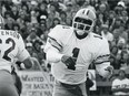 Warren Moon, shown with Edmonton during a visit to Taylor Field, threw some of the most picturesque passes in football history.
