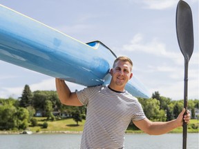 Aspiring Olympic canoe/kayaker Jarret Henke has decided to retire rather than continue his pursuit, instead focusing on training to be a firefighter paramedic. Photo taken in Saskatoon, SK on Monday, August 10, 2020.
Saskatoon StarPhoenix / Matt Smith