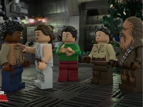 A "Star Wars" holiday special produced with Legos will be streaming on Disney+. Photo from @Disney on Twitter.