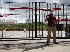 Shakespeare on the Saskatchewan's Artistic Producer Will Brooks gives a tour of the new Shakespeare on the Saskatchewan venue during its grand opening. Photo taken in Saskatoon on Tuesday, Sept. 1, 2020.