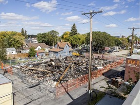 The remnants of Triple Crown Metals in the 200 block of Ave I South on Wednesday, Sept. 16, 2020.