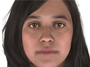 After the body of an infant was found in a recycling bin in the 400 block of Fifth Avenue North in downtown Saskatoon in November 2019, Saskatoon police submitted DNA from the mother, which was found in the bag with the infant, to U.S.-based Parabon Snapshot DNA Phenotyping Services to develop a composite image. Based on the analysis, the attached composite is being released to the public in hopes of identifying the mother.