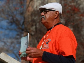 Eugene Arcand, chair of the governing circle of the National Centre for Truth and Reconciliation, seen wearing an orange t-shirt, the symbol of Orange Shirt Day, which recognizes the legacy of Canada's residential school system.