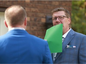 Saskatchewan Party Leader Scott Moe at a campaign event in Saskatoon on Wednesday, Sept. 30, 2020.