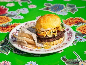 Chef Craig Wong created the Impossible 'Pineapple' Bun Burger for his Toronto restaurant Patois.