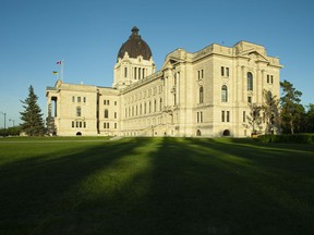 The Saskatchewan Legislative Building at Wascana Centre in Regina on Saturday, May 30, 2020.