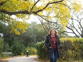Jill Stroeder, who in mid-February moved back to Regina after a 24-year absence, is enjoying the fall colours in Wascana Centre.