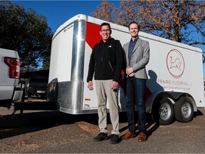 Tarrant Cross Child and Christian Braid are the co-owners of Prairie Flooring, a First-Nations-majority-owned flooring installation company that aims to create meaningful training and employment opportunities for Indigenous people.